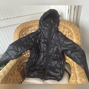 66 North Iceland Vatnajokull Primaloft Black Hooded Puffer Jacket Womens Large